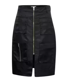 Юбка с высокой талией и застежкой молнией Karen By Simonsen, черный