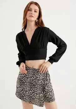 Юбка с запахом Basic Skirt Herita, цвет black