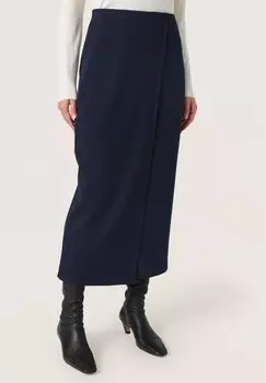 Юбка с запахом BEA Soaked in Luxury, темно-синий