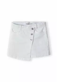 Юбка с запахом BLEACHED EFFECT MINOTI, цвет white