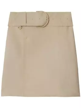 Юбка с запахом Burberry, бежевый