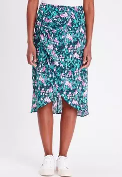 Юбка с запахом Cache Cache, зеленый