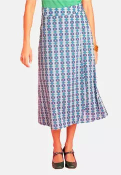 Юбка с запахом CAFE Antoine et Lili, цвет Bleu Petrole