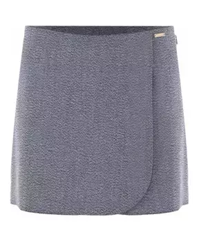 Юбка с запахом и боковой молнией Kocca, серый