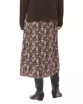 Юбка с запахом и леопардовым принтом Whistles, мультиколор