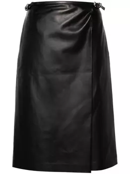 Юбка с запахом и поясом Givenchy, черный