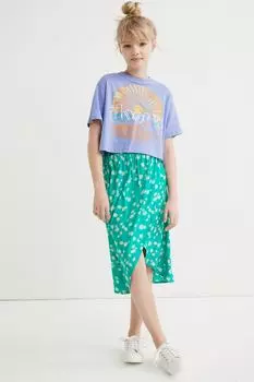 Юбка с запахом и узором H&amp;M