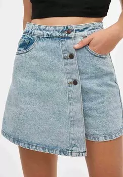 Юбка с запахом INSIDE, синий