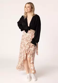 Юбка с запахом Laurella, бежевый