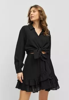 Юбка с запахом Laurella, черный