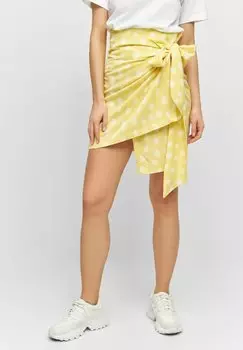Юбка с запахом Laurella, желтый