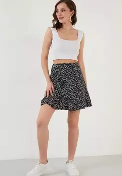 Юбка с запахом LELA, черный