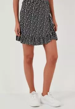 Юбка с запахом LELA, черный