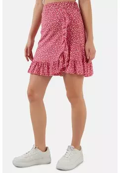 Юбка с запахом LELA, светло-розовый