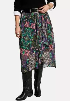 Юбка с запахом LONGUE Morgan, мультиколор