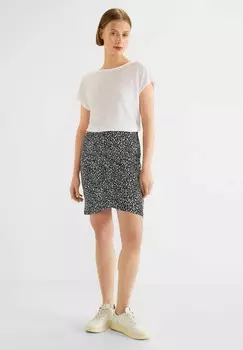 Юбка с запахом MIT MINIMALPRINT Street One, черный