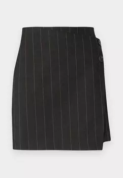 Юбка с запахом ONLGLOSS MARLEY LIFE ONLY, темно-серый