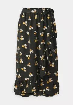 Юбка с запахом ONLNOVA LIFE LUX MERLE MIDI SKIRT ONLY, черный