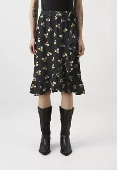 Юбка с запахом ONLNOVA LIFE LUX MIDI SKIRT ONLY Petite, черный
