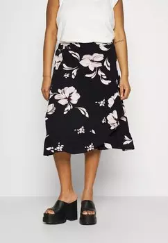 Юбка с запахом ONLY Carmakoma, черный