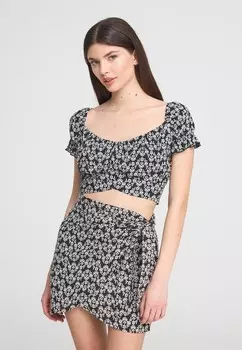 Юбка с запахом PAREO A FANTASIA Terranova, черный