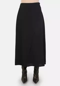 Юбка с запахом REFKA - A-line skirt Modanisa, черный