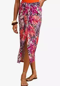 Юбка с запахом REGULAR FIT Love & Roses, мультиколор