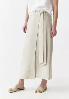 Юбка с запахом RITIS - Maxi skirt TATUUM, бежевый/меланж