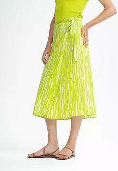 Юбка с запахом RUCHIKA MELA, неоновый зеленый