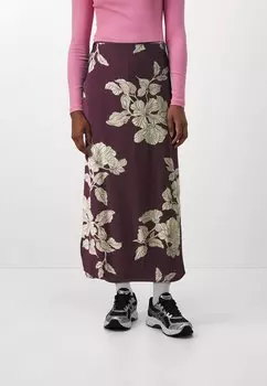 Юбка с запахом VISIGNE WRAP SKIRT VILA, темно фиолетовый