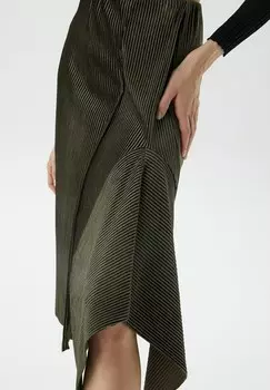 Юбка с запахом WITH ASYYMETRIC SIDE Rue les crateurs, хаки