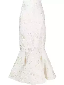 Юбка с завышенной талией Bambah, белый