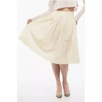 Юбка с завышенной талией и круглым вырезом Woolrich, бежевый