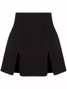 Юбка с завышенной талией и разрезами AMBUSH, черный