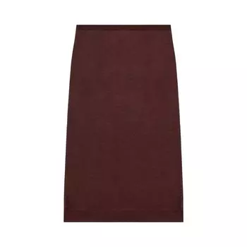Юбка Saint Laurent Knit Pencil Skirt Chocolate, коричневый