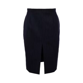 Юбка Saint Laurent Striped Pencil 'Navy/White', синий