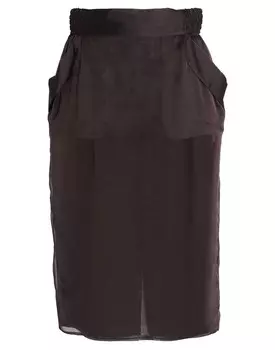 Юбка Saint Laurent, темно-коричневый