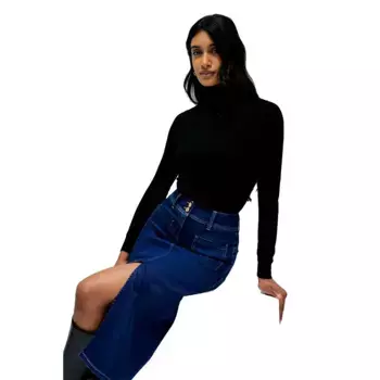 Юбка Salsa Jeans Secret Front Pockets Push In skirt, синий