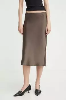 Юбка Samsoe Samsoe, коричневый