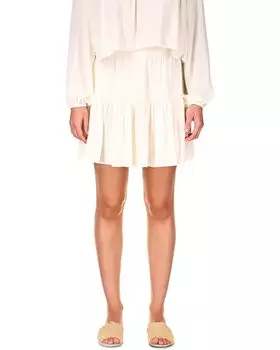 Юбка Sanctuary Love Textured Miniskirt, белый