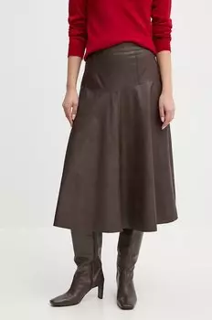 Юбка Sandro Ferrone, коричневый