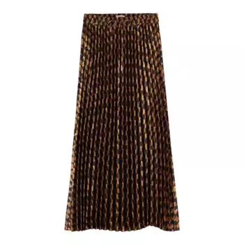 Юбка Scotch & Soda Pleated Midi, коричневый