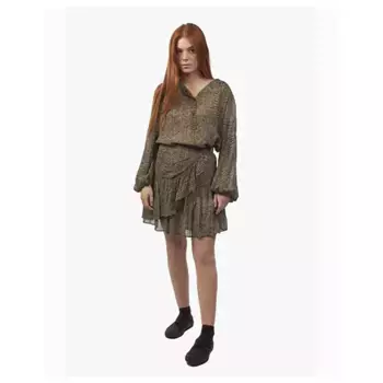 Юбка Second Female Severine short skirt, серый