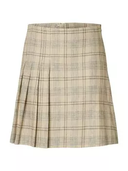 Юбка SELECTED SLFGAJO, бежевый