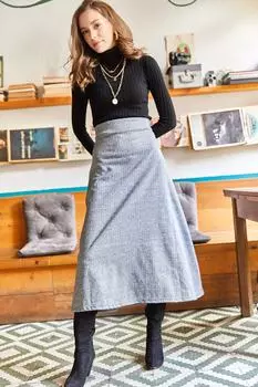 Юбка - Серый - Миди Olalook, серый