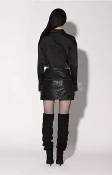 Юбка Shirley, черная - кожа Walter Baker