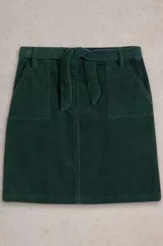 Юбка шортик из 100% органического хлопка White Stuff, зеленый