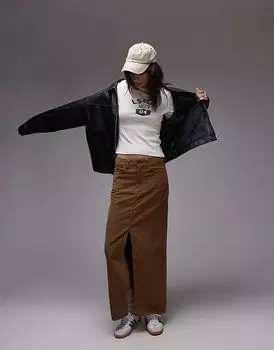 Юбка-шорты длиной до щиколотки в коричневом цвете Levi's
