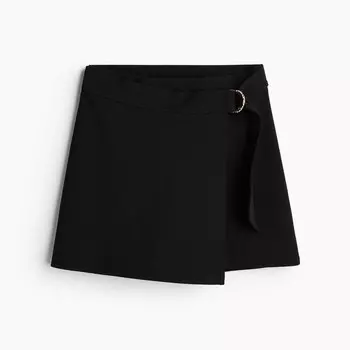 Юбка-шорты H&M Jersey Wrap, черный