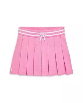 Юбка-шорты из хлопкового джерси с плиссе для девочек - Big Kid Ralph Lauren, розовый
